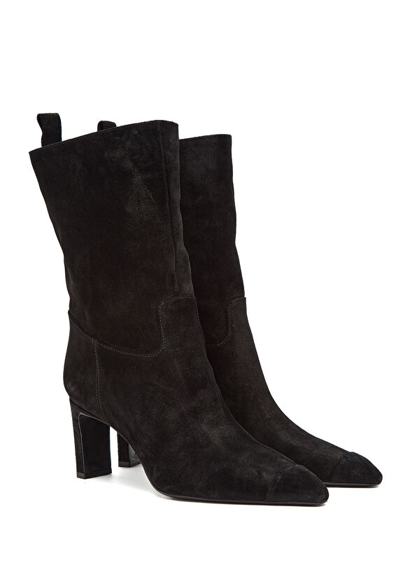 Siyah Kadın Süet Bot - Görsel 3