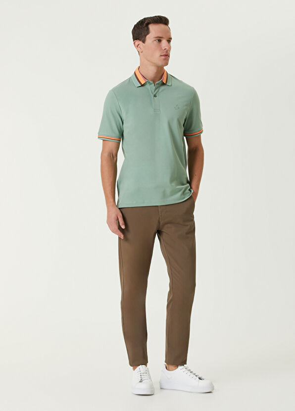 Beymen Club Comfort Fit Polo Yaka Colorblocked Detaylı T-shirt - 3