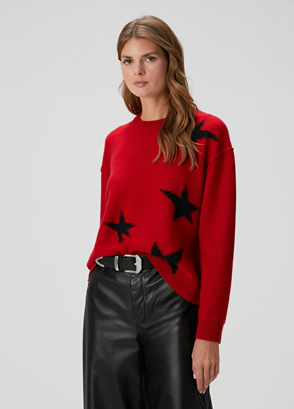 Zadig&Voltaire Markuz Kırmızı Kaşmir Kazak - 1