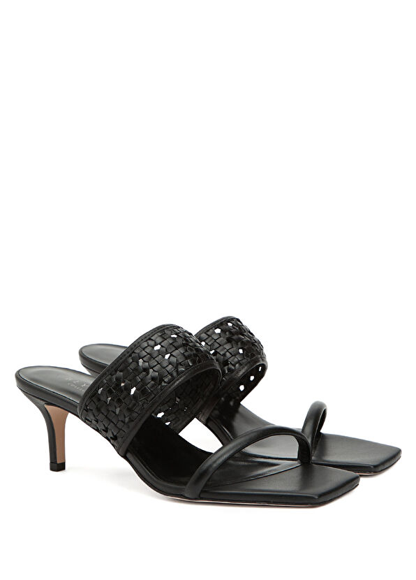 Beymen Collection Siyah Kadın Deri Terlik - 2