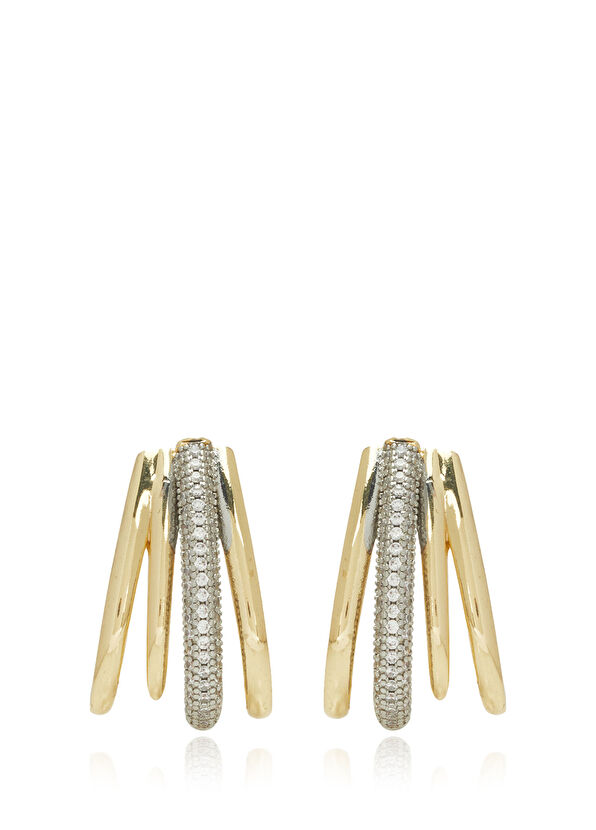 Beymen Club Women's Earrings With Half Moon Stone - 1