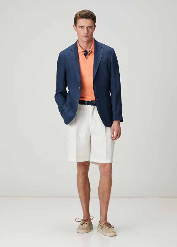 Beymen Club Somon Slim Fit Yaka Altı Baskılı Basic Polo Tshirt - 3