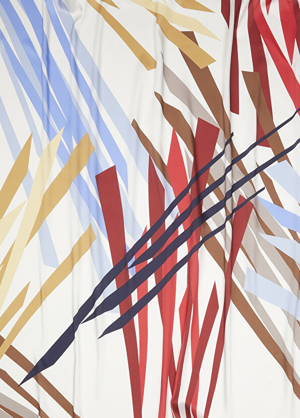 Beymen Club Multicolored Patterned 90x90 Scarf - 2