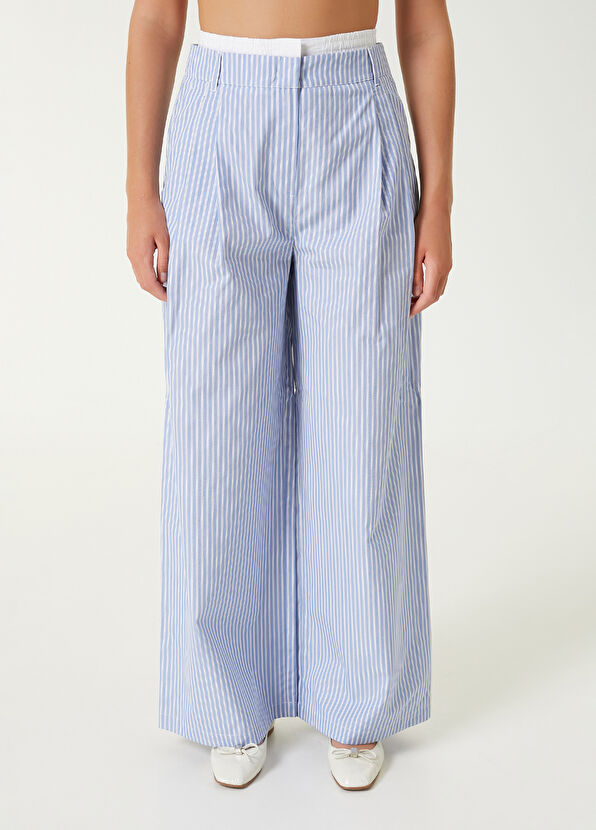 Beymen Club Mavi Çizgili Pantolon - 2