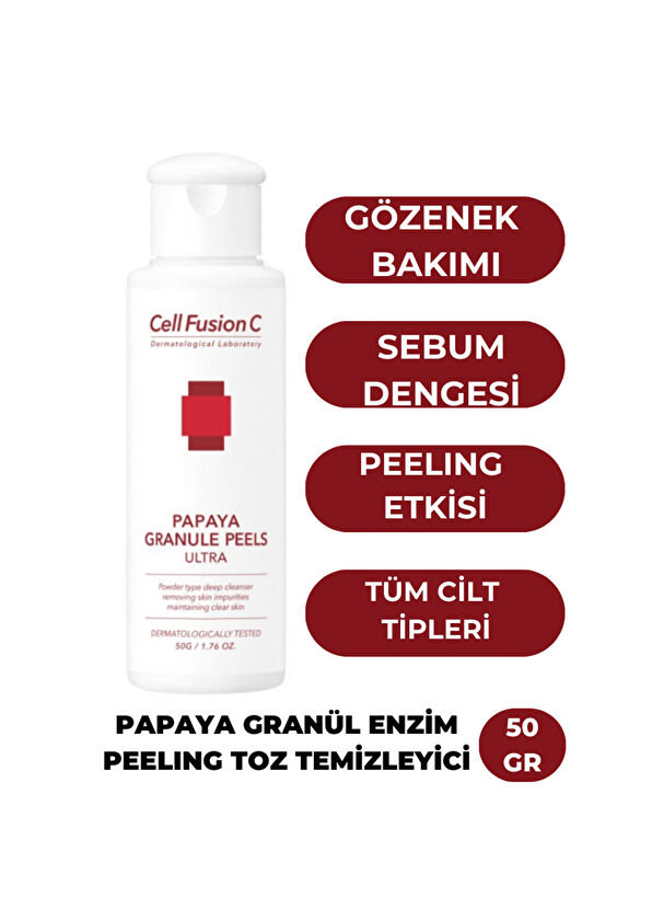 Cell Fusion C Papaya Özlü Granül Enzim Peeling Toz Temizleyici 50 gr - 3