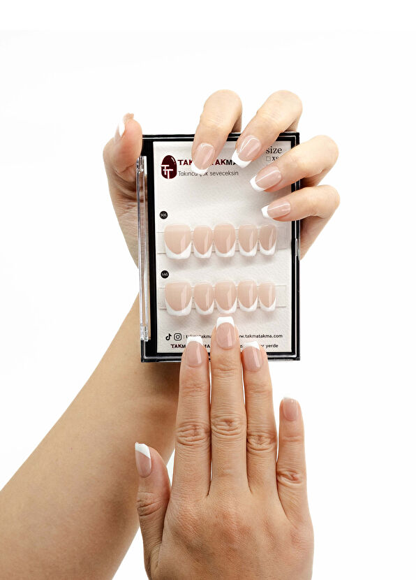 Don't Wear Don't Wear Reusable Handmade 10-Pack French Prosthetic Fake Nails - 2