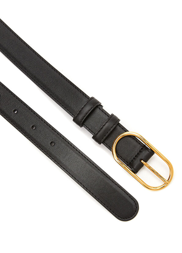 Siyah Kadın Deri Kemer - Görsel 3