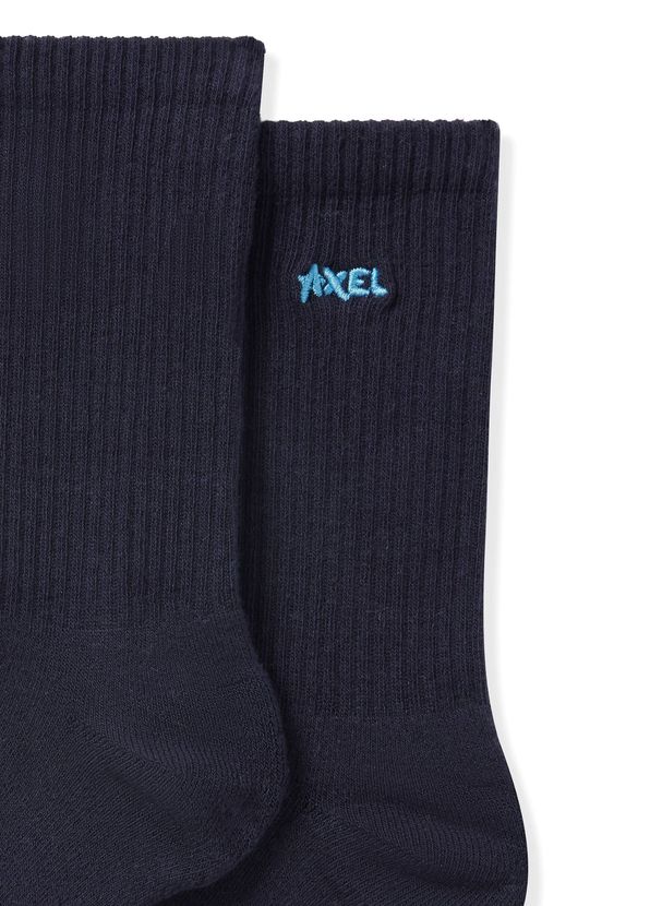 Axel Arigato Navy Blue Logo Embroidered Men's Socks - 2