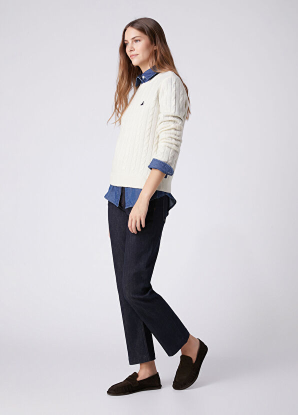 Beymen Club Ecru Hair Braid Sweater - 3