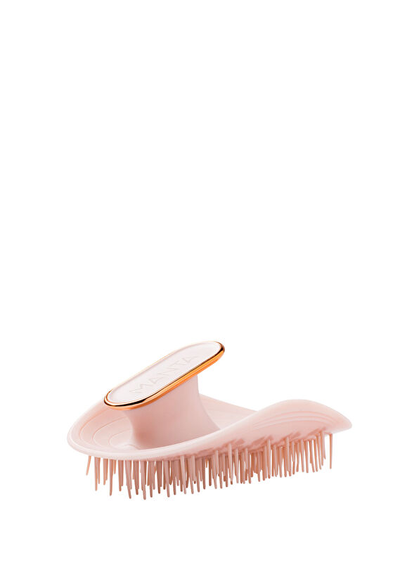 Manta Hair Original Pink Rose Gold Brush for Brittle Hair and Sensitive Scalp - 1