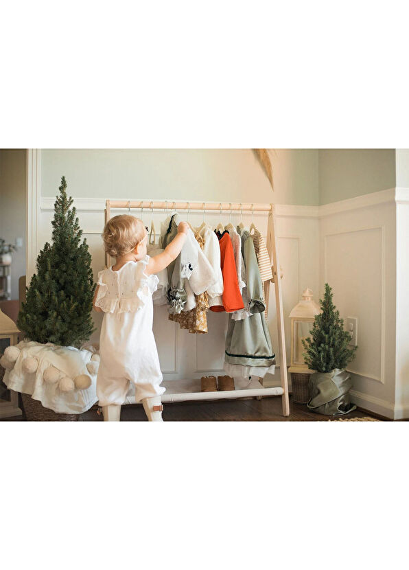 Resim Montessori Bulut Naturel Çocuk Odası Askı 