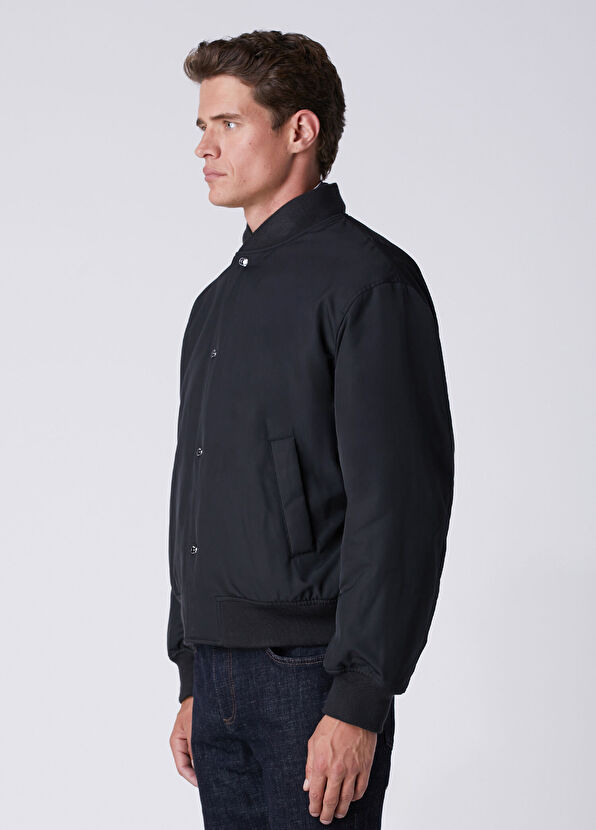 Beymen Club Black Woven Bomber Jacket - 4