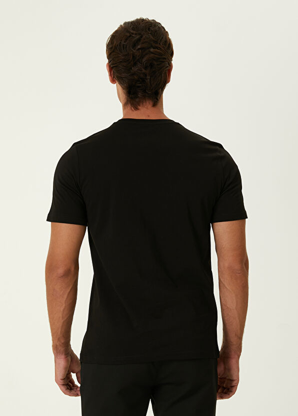 Beymen Club Black Cubes Printed with Goose T-shirt - 4