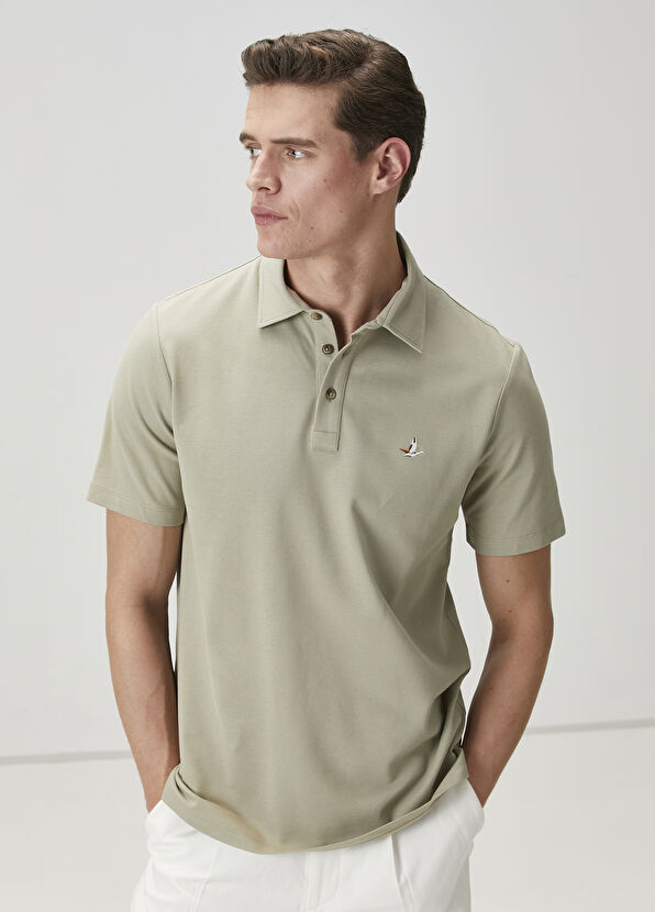 Beymen Club Comfort Fit Yeşil Polo Yaka T-shirt - 2