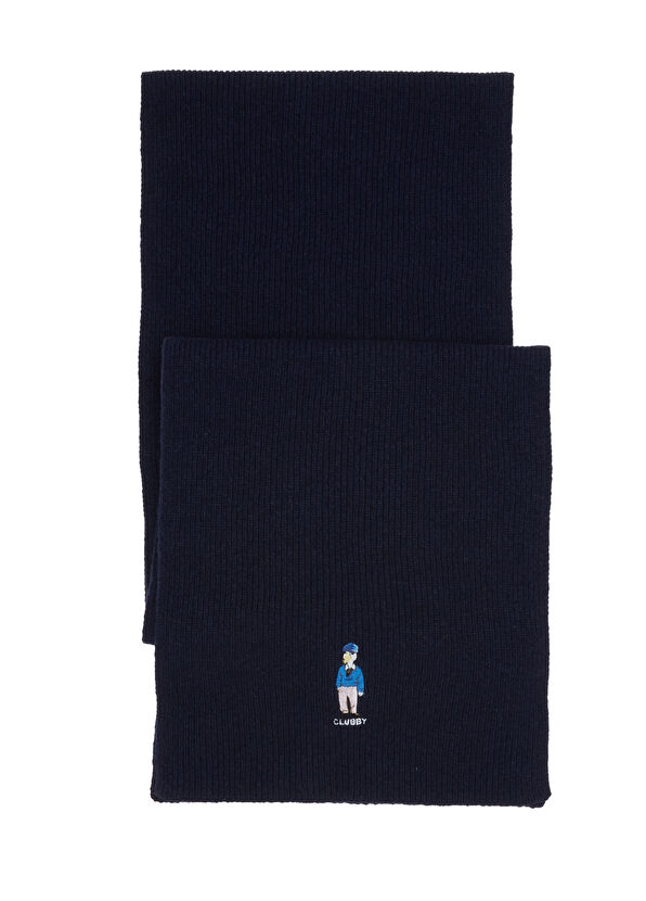 Beymen Club Clubby Navy Blue Men's Wool Scarf - 1