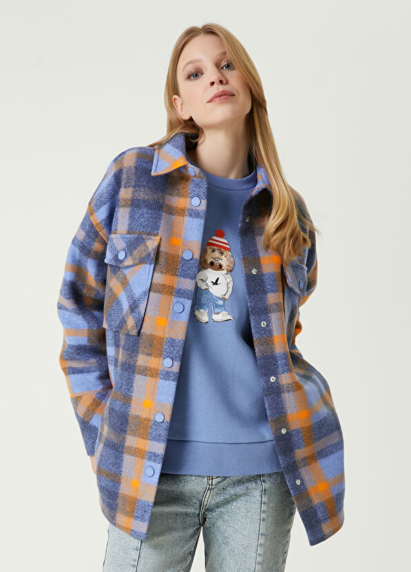 Beymen Club Mavi Ekoseli Dış Gömlek - 1