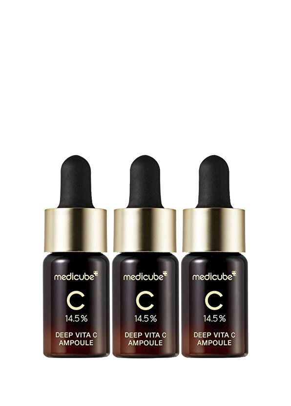 Medicube Deep Vita C Ampoule Koyu Leke ve İz Karşıtı Parlatıcı Saf C Vitamini Serumu 3 x 10 ml - 4