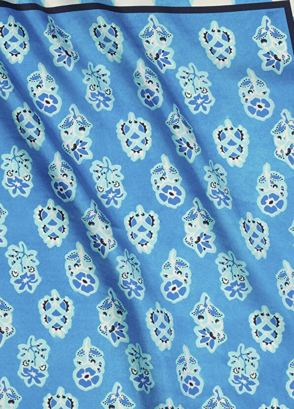 Beymen Club Mavi 90x90 cm İpek Eşarp - 2