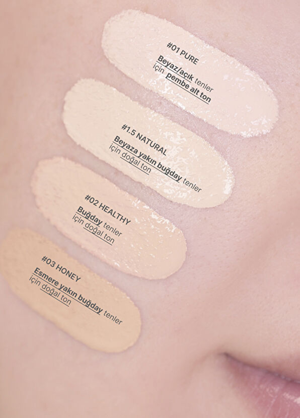 Amuse Dew Wear Permanent Shine Effect Natural Concealing Foundation 35 ml - 2