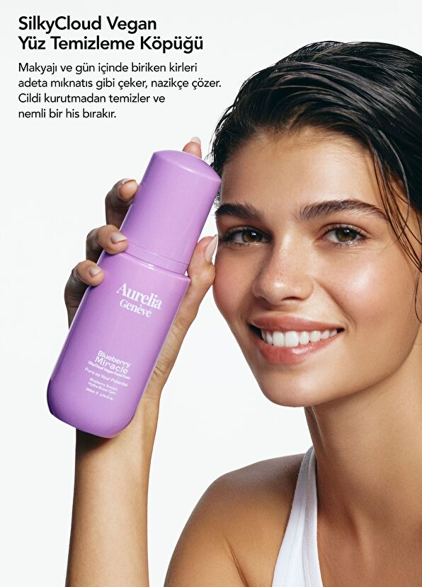 Aurelia Genève Blueberry Miracle SilkyCloud Vegan Facial Foam - 4