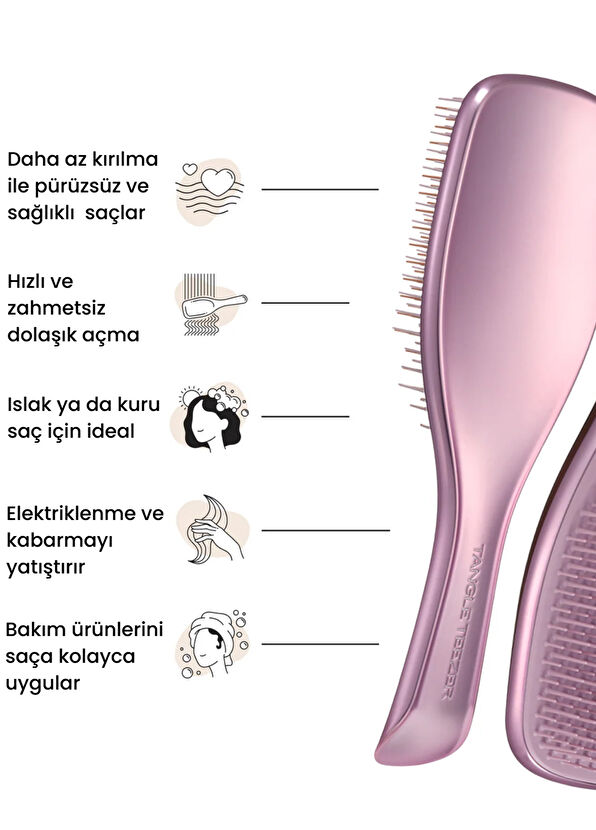 Tangle Teezer The Ultimate Detangler Chrome Mauve Copper Hairbrush - 4