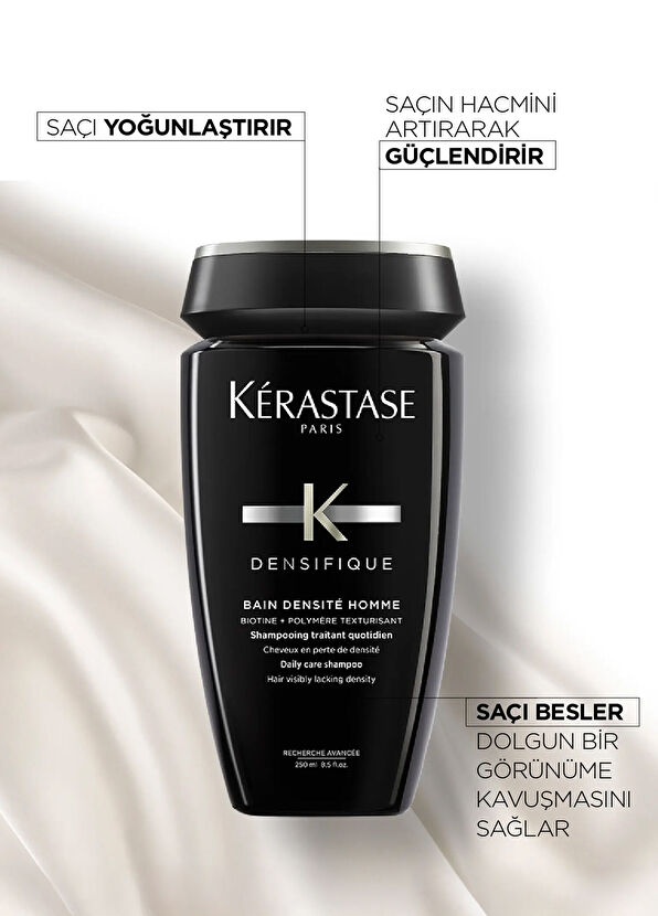 Kerastase Densifique Homme Erkekler İçin Yoğunlaştırıcı Şampuan 250 ml + Bakım Kürü 30 x 6 ml 2'li Set - 2