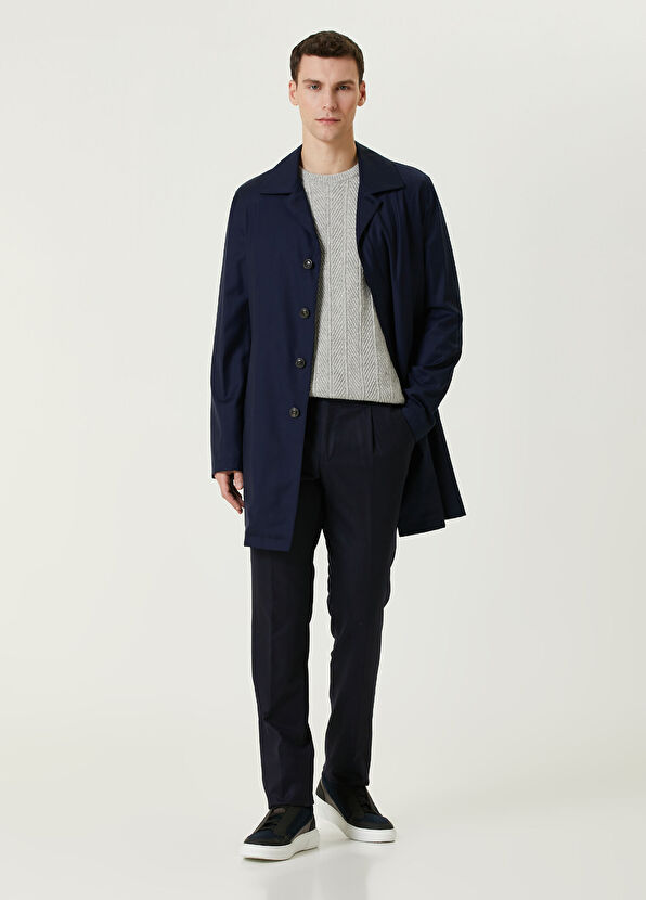 Rota Lacivert Yün Pantolon - 1