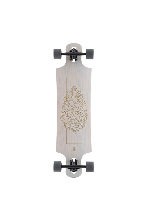 Landyachtz Drop Hammer White Pinecone Complete  36.5'' Longboard Kaykay - 1