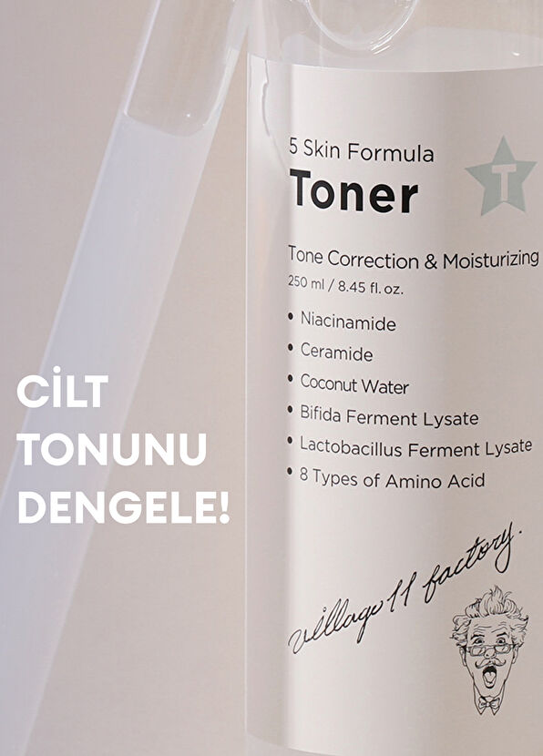 Village 11 Factory T Skin Formula Toner Tone Balancing Tonic 250 ml - 4