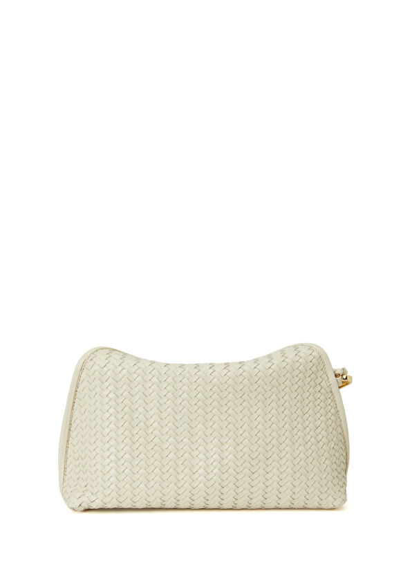 Beymen Club Ekru Örgü Kadın Deri El Portföyü - 3