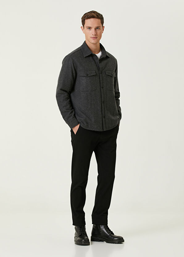 Beymen Club Siyah Yumuşak Dokulu Twill Chino Pantolon - 1