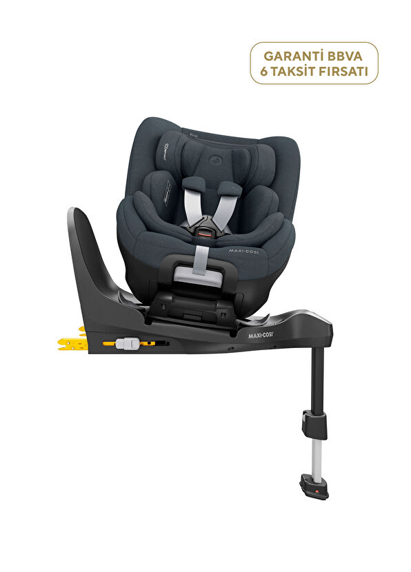 Maxi-Cosi Mica 360 Pro I-Size SlideTech with Glider Isofix Rotatable Reclinable Authentic Graphite Car Seat for Babies - 1