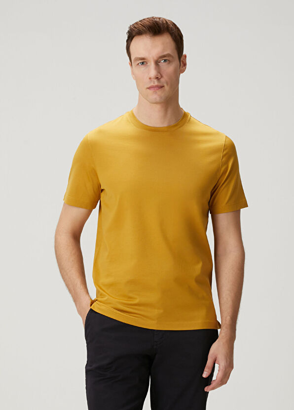 Pal Zileri Sarı Basic T-shirt - 1