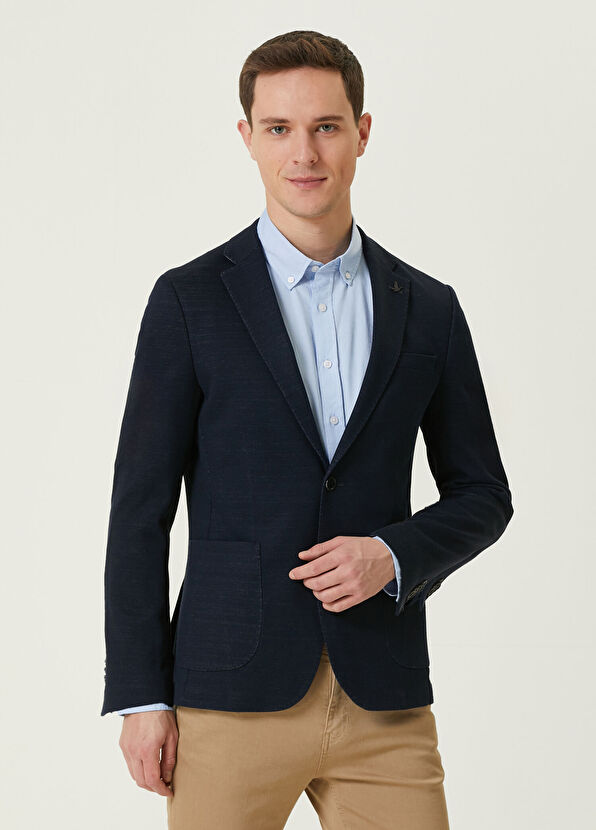 Beymen Club Lacivert Örme Ceket - 1