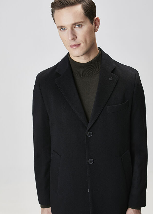 Beymen Club Premium Siyah Kaşmir Palto - 2