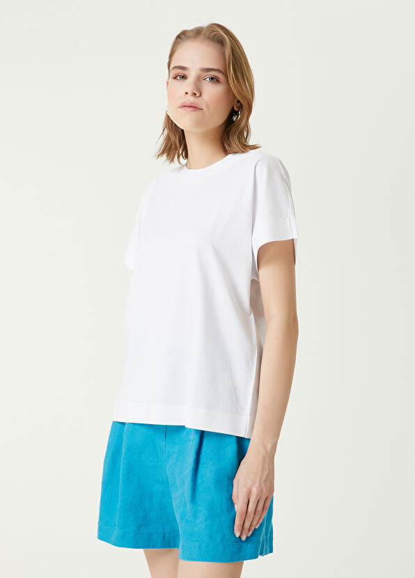 Beymen Club Kırık Beyaz Basic T-shirt - 4