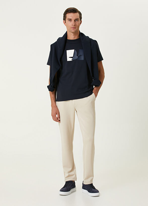 Beymen Club Navy Blue Logo T-Shirt - 3