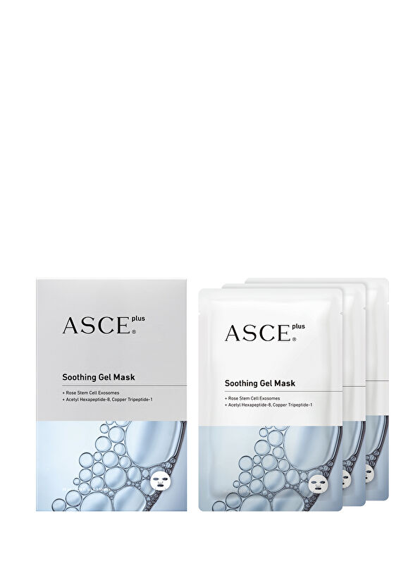 Asce Plus Soothing Gel Mask Yatıştırıcı ve Serinletici Jel Maske 38 ml x 3 Sheets - 2