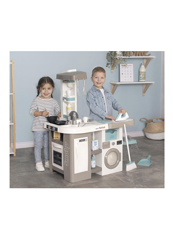 Smoby Tefal Stüdyo Çamaşır Makineli Mutfak Seti - 2