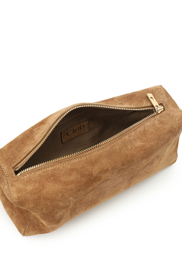 Beymen Club Camel Women's Suede Hand Clutch - 4