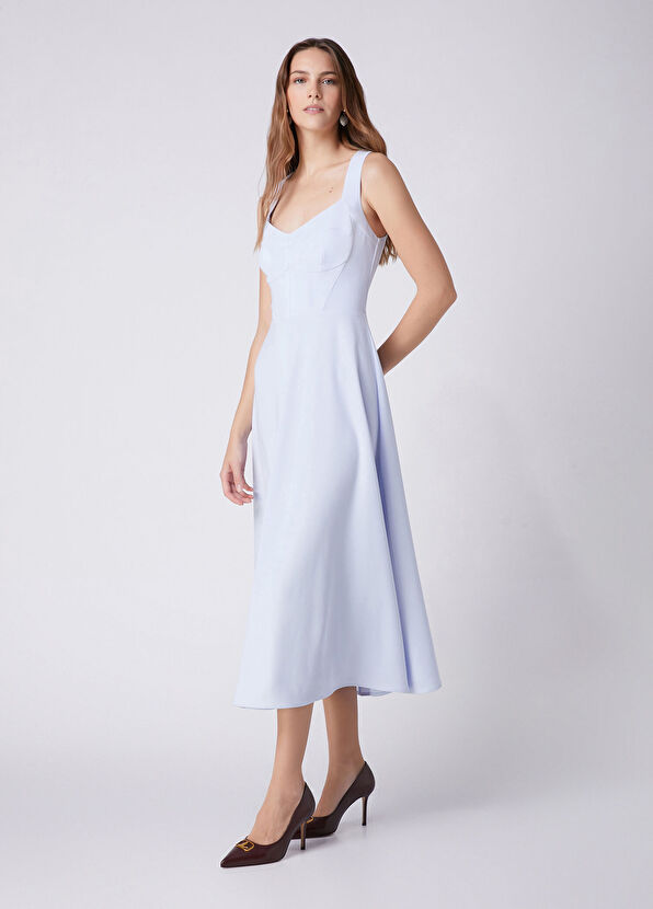 Beymen Club Açık Mavi Midi Elbise - 3