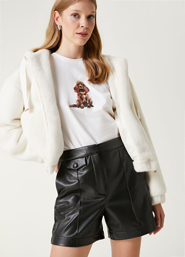 Beymen Club Beyaz Cocker Baskılı T-shirt - 3