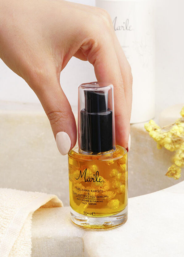 Mar'le Doğal Lifting Etkili Serum ve Ahşap Yüz Masaj Aleti - 2