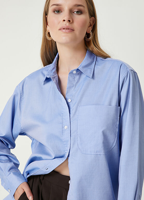 Beymen Club Mavi Cepli Gömlek - 2