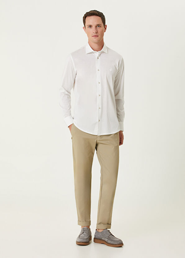 Beymen Club Slim Fit Beyaz Stretch Supreme Gömlek - 3