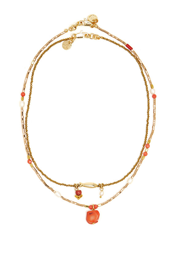 Beymen Club Mercan Taşlı Kadın 2li Kolye - 1