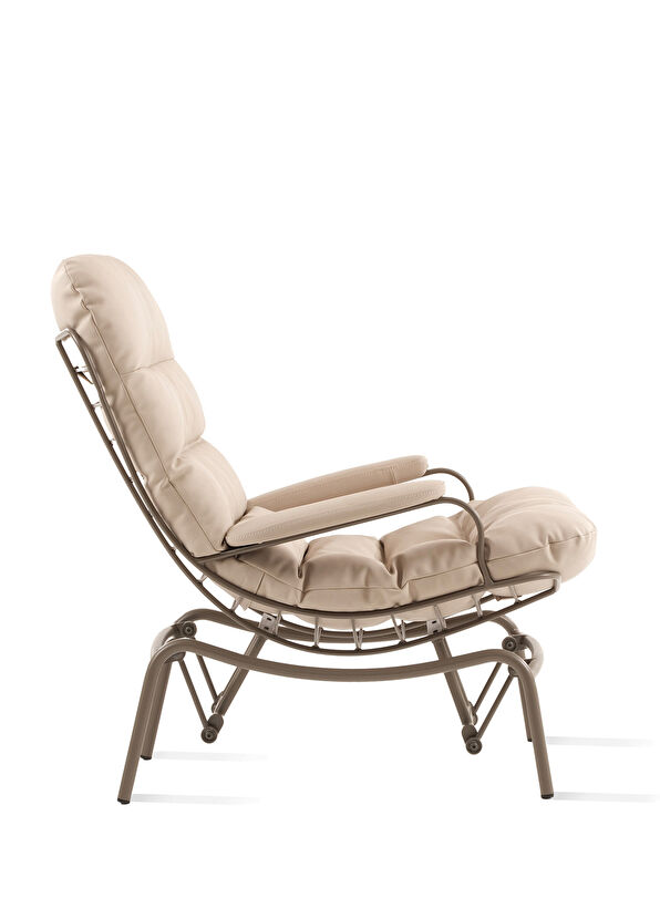 Sürton Yeke Taş Vizon Deri Puflu Sallanır Tv Koltuğu - 2