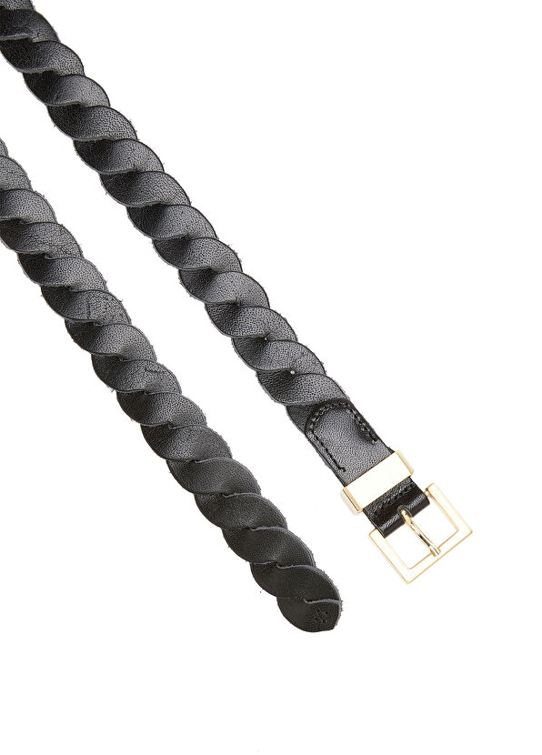 Beymen Club Siyah Kadın Deri Kemer - 2