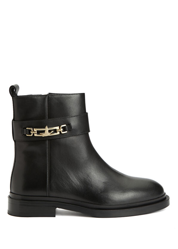 Beymen Club Black Logo Belted Women's Suede Boots - 1