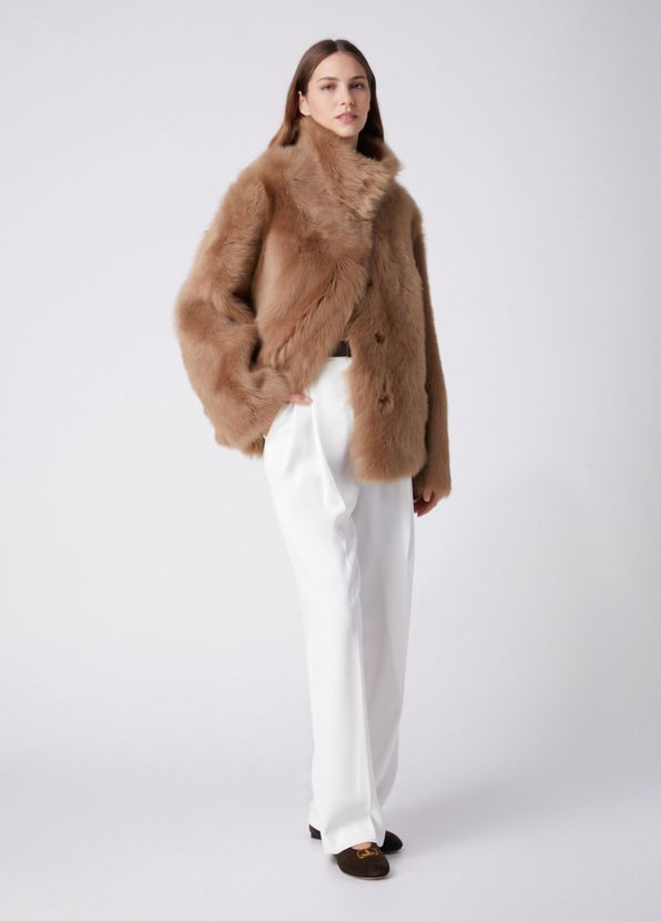 Beymen Club Camel Reversible Leather Jacket - 2